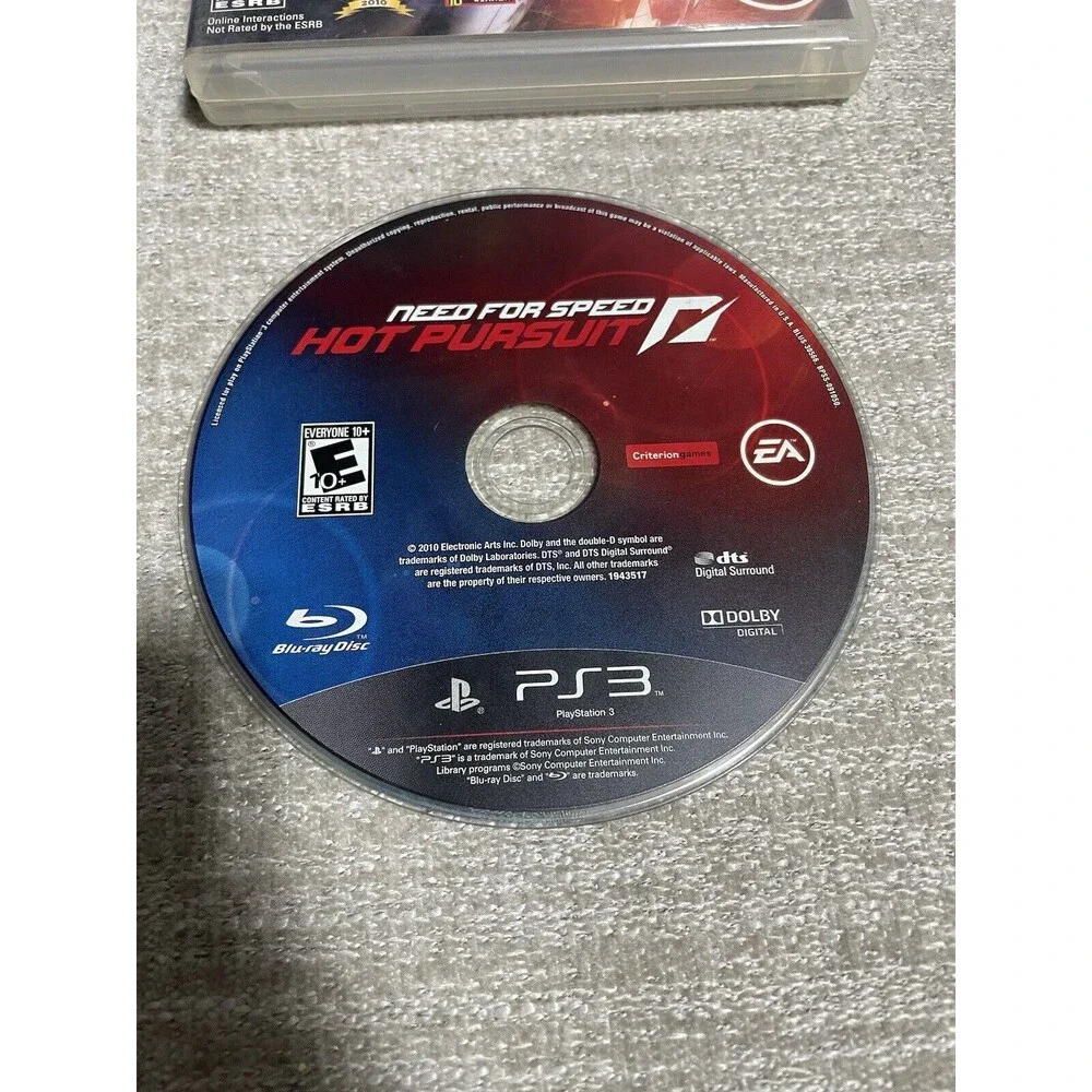 Need for Speed: Hot Pursuit PlayStation 3 PS3, 2010